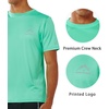 image:imageNORTHYARD Mens UPF 50 Swim Rash Guard Short Sleeve Workout Shirt  Sun UV Protection Quick Dry Athletic Running Gym Beach Work Casual Hiking Cool Lightweight Crew NeckMintgreen