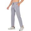 image:imageNORTHYARD Mens Athletic Pants Running Workout Gym Lightweight Quick Dry  Track Jogging Casual Sweatpants Sports Zipper Pockets Elastic Waist Breathable 4Way Stretch Cooling Reflective StripsStone