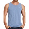 image:imageNORTHYARD Mens Tank Top Workout Lightweight Sleeveless Shirt for Running  Gym UPF50 protection moisturewicking quickdry 4way stretch vented back reflective logos Tagless relaxed fitBlueheather