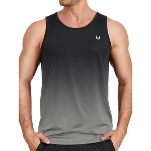 image:imageNORTHYARD Mens Tank Top Workout Lightweight Sleeveless Shirt for Running  Gym UPF50 protection moisturewicking quickdry 4way stretch vented back reflective logos Tagless relaxed fitGradientskyblue