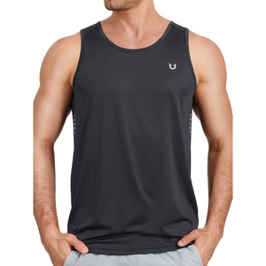 image:imageNORTHYARD Mens Tank Top Workout Lightweight Sleeveless Shirt for Running  Gym UPF50 protection moisturewicking quickdry 4way stretch vented back reflective logos Tagless relaxed fitDarkgrey