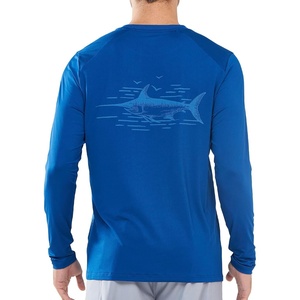 image:imageNORTHYARD Mens UPF 50 Rash Guard Long Sleeve Swim Sun Shirt Quick Dry  Breathable Mesh Back Water Slurry Printing Graphic Moisture Wicking 4Way Stretch Swimming Fishing Surfing Water SportRoyalblue