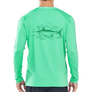 image:imageNORTHYARD Mens UPF 50 Rash Guard Long Sleeve Swim Sun Shirt Quick Dry  Breathable Mesh Back Water Slurry Printing Graphic Moisture Wicking 4Way Stretch Swimming Fishing Surfing Water SportMintgreen