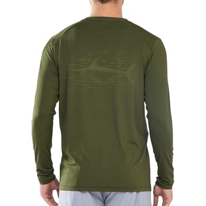 image:imageNORTHYARD Mens UPF 50 Rash Guard Long Sleeve Swim Sun Shirt Quick Dry  Breathable Mesh Back Water Slurry Printing Graphic Moisture Wicking 4Way Stretch Swimming Fishing Surfing Water SportArmygreen