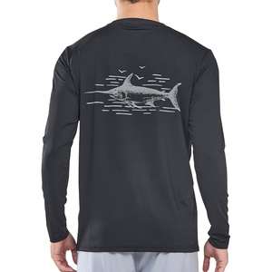 image:imageNORTHYARD Mens UPF 50 Rash Guard Long Sleeve Swim Sun Shirt Quick Dry  Breathable Mesh Back Water Slurry Printing Graphic Moisture Wicking 4Way Stretch Swimming Fishing Surfing Water SportBlack