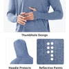 image:imageNORTHYARD Mens Fishing Sun Hoodie Long Sleeve UPF 50 Rash Guard Shirts  Lightweight Quick Dry Swim Shirt UV Protection Breathable Moisture Wicking Swimming Hiking Beach Golf Water SportBlueheather
