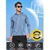 image:imageNORTHYARD Mens Fishing Sun Hoodie Long Sleeve UPF 50 Rash Guard Shirts  Lightweight Quick Dry Swim Shirt UV Protection Breathable Moisture Wicking Swimming Hiking Beach Golf Water SportBlue Whitelines
