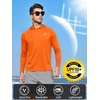 image:imageNORTHYARD Mens Fishing Sun Hoodie Long Sleeve UPF 50 Rash Guard Shirts  Lightweight Quick Dry Swim Shirt UV Protection Breathable Moisture Wicking Swimming Hiking Beach Golf Water SportOrange