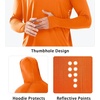image:imageNORTHYARD Mens Fishing Sun Hoodie Long Sleeve UPF 50 Rash Guard Shirts  Lightweight Quick Dry Swim Shirt UV Protection Breathable Moisture Wicking Swimming Hiking Beach Golf Water SportOrange