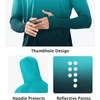 image:imageNORTHYARD Mens Fishing Sun Hoodie Long Sleeve UPF 50 Rash Guard Shirts  Lightweight Quick Dry Swim Shirt UV Protection Breathable Moisture Wicking Swimming Hiking Beach Golf Water SportGradient Lakeblue