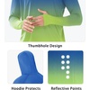 image:imageNORTHYARD Mens Fishing Sun Hoodie Long Sleeve UPF 50 Rash Guard Shirts  Lightweight Quick Dry Swim Shirt UV Protection Breathable Moisture Wicking Swimming Hiking Beach Golf Water SportGradient Blue Green