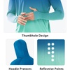 image:imageNORTHYARD Mens Fishing Sun Hoodie Long Sleeve UPF 50 Rash Guard Shirts  Lightweight Quick Dry Swim Shirt UV Protection Breathable Moisture Wicking Swimming Hiking Beach Golf Water SportGradient Skyblue