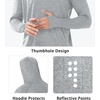 image:imageNORTHYARD Mens Fishing Sun Hoodie Long Sleeve UPF 50 Rash Guard Shirts  Lightweight Quick Dry Swim Shirt UV Protection Breathable Moisture Wicking Swimming Hiking Beach Golf Water SportGreyheather