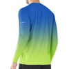 image:imageNORTHYARD Mens Sun Protection Shirts UPF 50 Long Sleeve Running Workout  Swim Rash Guard Quick Dry Lightweight Moisture Wicking Cool UV SPF Athletic Hiking Sports Beach Water Fishing SwimmingGradientbluegreen
