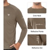 image:imageNORTHYARD Mens Sun Protection Shirts UPF 50 Long Sleeve Running Workout  Swim Rash Guard Quick Dry Lightweight Moisture Wicking Cool UV SPF Athletic Hiking Sports Beach Water Fishing SwimmingWarmtaupe