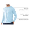 image:imageNORTHYARD Mens Sun Protection Shirts UPF 50 Long Sleeve Running Workout  Swim Rash Guard Quick Dry Lightweight Moisture Wicking Cool UV SPF Athletic Hiking Sports Beach Water Fishing SwimmingSkyblue