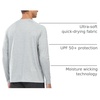 image:imageNORTHYARD Mens Sun Protection Shirts UPF 50 Long Sleeve Running Workout  Swim Rash Guard Quick Dry Lightweight Moisture Wicking Cool UV SPF Athletic Hiking Sports Beach Water Fishing SwimmingGreyheather