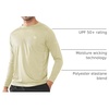 image:imageNORTHYARD Mens Sun Protection Shirts UPF 50 Long Sleeve Running Workout  Swim Rash Guard Quick Dry Lightweight Moisture Wicking Cool UV SPF Athletic Hiking Sports Beach Water Fishing SwimmingOysterwhite