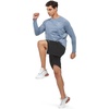 image:imageNORTHYARD Mens Sun Protection Shirts UPF 50 Long Sleeve Running Workout  Swim Rash Guard Quick Dry Lightweight Moisture Wicking Cool UV SPF Athletic Hiking Sports Beach Water Fishing SwimmingBlueheather