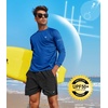 image:imageNORTHYARD Mens Sun Protection Shirts UPF 50 Long Sleeve Running Workout  Swim Rash Guard Quick Dry Lightweight Moisture Wicking Cool UV SPF Athletic Hiking Sports Beach Water Fishing SwimmingRoyalblue