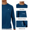 image:imageNORTHYARD Mens Sun Protection Shirts UPF 50 Long Sleeve Running Workout  Swim Rash Guard Quick Dry Lightweight Moisture Wicking Cool UV SPF Athletic Hiking Sports Beach Water Fishing SwimmingDarkblue