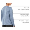 image:imageNORTHYARD Mens Sun Protection Shirts UPF 50 Long Sleeve Running Workout  Swim Rash Guard Quick Dry Lightweight Moisture Wicking Cool UV SPF Athletic Hiking Sports Beach Water Fishing SwimmingBlueheather