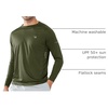 image:imageNORTHYARD Mens Sun Protection Shirts UPF 50 Long Sleeve Running Workout  Swim Rash Guard Quick Dry Lightweight Moisture Wicking Cool UV SPF Athletic Hiking Sports Beach Water Fishing SwimmingArmygreen