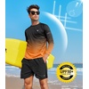 image:imageNORTHYARD Mens Sun Protection Shirts UPF 50 Long Sleeve Running Workout  Swim Rash Guard Quick Dry Lightweight Moisture Wicking Cool UV SPF Athletic Hiking Sports Beach Water Fishing SwimmingGradientblackorange