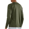 image:imageNORTHYARD Mens Sun Protection Shirts UPF 50 Long Sleeve Running Workout  Swim Rash Guard Quick Dry Lightweight Moisture Wicking Cool UV SPF Athletic Hiking Sports Beach Water Fishing SwimmingArmygreen