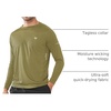 image:imageNORTHYARD Mens Sun Protection Shirts UPF 50 Long Sleeve Running Workout  Swim Rash Guard Quick Dry Lightweight Moisture Wicking Cool UV SPF Athletic Hiking Sports Beach Water Fishing SwimmingKhakigreen