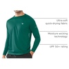 image:imageNORTHYARD Mens Sun Protection Shirts UPF 50 Long Sleeve Running Workout  Swim Rash Guard Quick Dry Lightweight Moisture Wicking Cool UV SPF Athletic Hiking Sports Beach Water Fishing SwimmingEvergreen