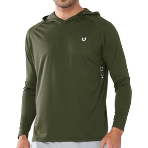 image:imageNORTHYARD Mens Fishing Sun Hoodie Long Sleeve UPF 50 Rash Guard Shirts  Lightweight Quick Dry Swim Shirt UV Protection Breathable Moisture Wicking Swimming Hiking Beach Golf Water SportArmygreen