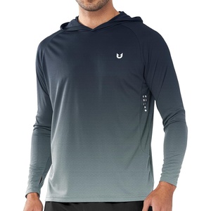 image:imageNORTHYARD Mens Fishing Sun Hoodie Long Sleeve UPF 50 Rash Guard Shirts  Lightweight Quick Dry Swim Shirt UV Protection Breathable Moisture Wicking Swimming Hiking Beach Golf Water SportGradient Wave