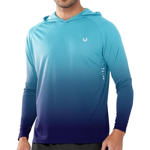 image:imageNORTHYARD Mens Fishing Sun Hoodie Long Sleeve UPF 50 Rash Guard Shirts  Lightweight Quick Dry Swim Shirt UV Protection Breathable Moisture Wicking Swimming Hiking Beach Golf Water SportGradient Darkblue