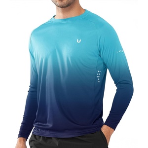 image:imageNORTHYARD Mens Sun Protection Shirts UPF 50 Long Sleeve Running Workout  Swim Rash Guard Quick Dry Lightweight Moisture Wicking Cool UV SPF Athletic Hiking Sports Beach Water Fishing SwimmingGradientdarkblue