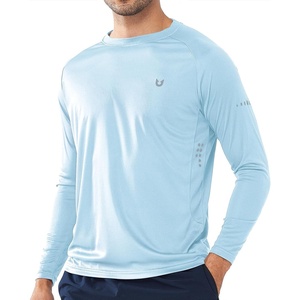 image:imageNORTHYARD Mens Sun Protection Shirts UPF 50 Long Sleeve Running Workout  Swim Rash Guard Quick Dry Lightweight Moisture Wicking Cool UV SPF Athletic Hiking Sports Beach Water Fishing SwimmingSkyblue