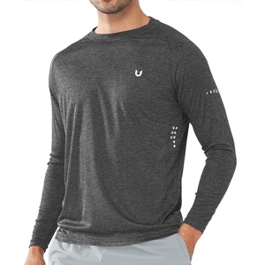 image:imageNORTHYARD Mens Sun Protection Shirts UPF 50 Long Sleeve Running Workout  Swim Rash Guard Quick Dry Lightweight Moisture Wicking Cool UV SPF Athletic Hiking Sports Beach Water Fishing SwimmingCarbonheather