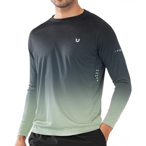 image:imageNORTHYARD Mens Sun Protection Shirts UPF 50 Long Sleeve Running Workout  Swim Rash Guard Quick Dry Lightweight Moisture Wicking Cool UV SPF Athletic Hiking Sports Beach Water Fishing SwimmingGradientdarkgrey