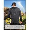 image:imageNORTHYARD Mens Fishing Sun Shirts Long Sleeve Hiking TShirt UPF 50  Quick Dry Graphic Rash Guard UV Protection Lightweight 4Way Stretch Moisture Wicking Camping Traveling Running OutdoorDarkgrey