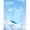 image:imageNORTHYARD Mens Fishing Sun Shirts Long Sleeve Hiking TShirt UPF 50  Quick Dry Graphic Rash Guard UV Protection Lightweight 4Way Stretch Moisture Wicking Camping Traveling Running OutdoorSkyblue