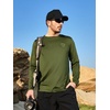 image:imageNORTHYARD Mens Fishing Sun Shirts Long Sleeve Hiking TShirt UPF 50  Quick Dry Graphic Rash Guard UV Protection Lightweight 4Way Stretch Moisture Wicking Camping Traveling Running OutdoorArmygreen