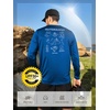 image:imageNORTHYARD Mens Fishing Sun Shirts Long Sleeve Hiking TShirt UPF 50  Quick Dry Graphic Rash Guard UV Protection Lightweight 4Way Stretch Moisture Wicking Camping Traveling Running OutdoorRoyalblue