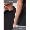 image:imageNORTHYARD Mens Golf Polo Shirt Short Sleeve Quick Dry Casual Shirts  Moisture WickingCollaredMachine WashLightweightActivewear PerformanceBusinessHikingTennis TshirtBlack