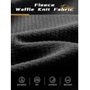 image:imageNORTHYARD Mens Lightweight Waffle Fleece Hoodie Running Workout Pullover  Long Sleeve Athletic Sweatshirt Breathable Thin Fleece Lining Buckle Hood Thumb Holes Hidden Zip Pocket Gym Hiking GolfBlack