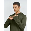 image:imageNORTHYARD Mens Lightweight Waffle Fleece Hoodie Running Workout Pullover  Long Sleeve Athletic Sweatshirt Breathable Thin Fleece Lining Buckle Hood Thumb Holes Hidden Zip Pocket Gym Hiking GolfArmygreen