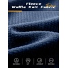 image:imageNORTHYARD Mens Lightweight Waffle Fleece Hoodie Running Workout Pullover  Long Sleeve Athletic Sweatshirt Breathable Thin Fleece Lining Buckle Hood Thumb Holes Hidden Zip Pocket Gym Hiking GolfDarkgrey