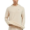 image:imageNORTHYARD Mens Lightweight Waffle Fleece Hoodie Running Workout Pullover  Long Sleeve Athletic Sweatshirt Breathable Thin Fleece Lining Buckle Hood Thumb Holes Hidden Zip Pocket Gym Hiking GolfLightkhaki