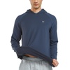 image:imageNORTHYARD Mens Lightweight Waffle Fleece Hoodie Running Workout Pullover  Long Sleeve Athletic Sweatshirt Breathable Thin Fleece Lining Buckle Hood Thumb Holes Hidden Zip Pocket Gym Hiking GolfDarkgrey