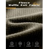 image:imageNORTHYARD Mens Lightweight Waffle Fleece Hoodie Running Workout Pullover  Long Sleeve Athletic Sweatshirt Breathable Thin Fleece Lining Buckle Hood Thumb Holes Hidden Zip Pocket Gym Hiking GolfDarkkhaki