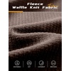 image:imageNORTHYARD Mens Lightweight Waffle Fleece Hoodie Running Workout Pullover  Long Sleeve Athletic Sweatshirt Breathable Thin Fleece Lining Buckle Hood Thumb Holes Hidden Zip Pocket Gym Hiking GolfDarkbrown